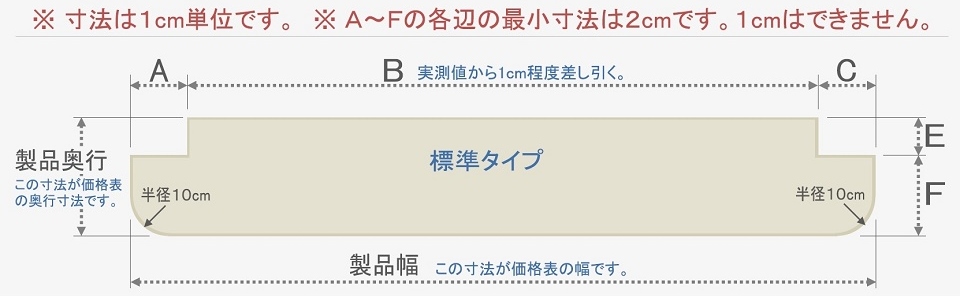 カーペットの図 標準タイプ
